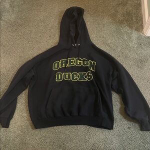 Oregon Ducks Hanes 2XL Black Hoodie in good condition w/ pocket
